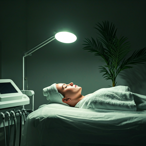 High-end facial treatment in a serene environment